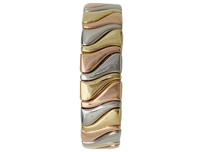 Pulseira Marina B. três ouros.