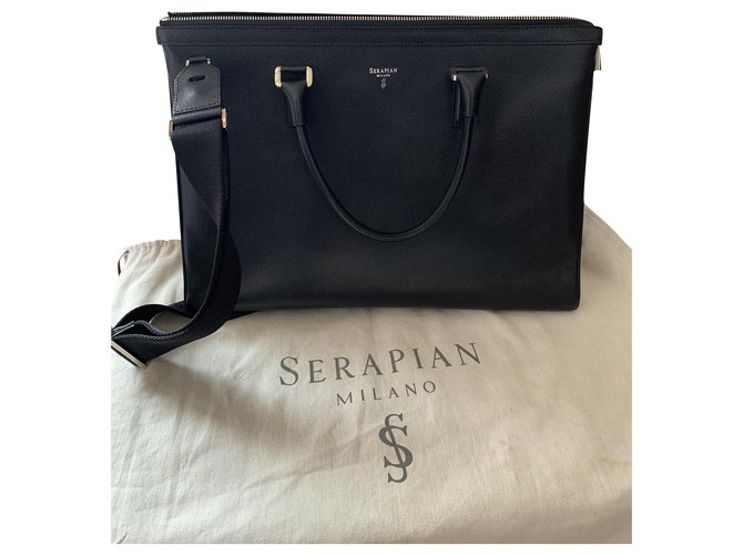 Autre Marque Serapian leather bag Black  ref.226796