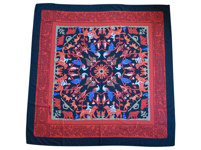 Hermès sciarpe Multicolore Seta Cachemire