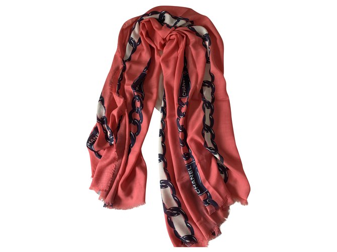 Chanel sciarpe Rosa Cachemire  ref.227123