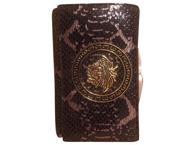 Versace python wallet Multiple colors Exotic leather  ref.227138