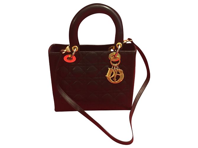 Lady Dior Dior Lady D. Cuir noir Cannage