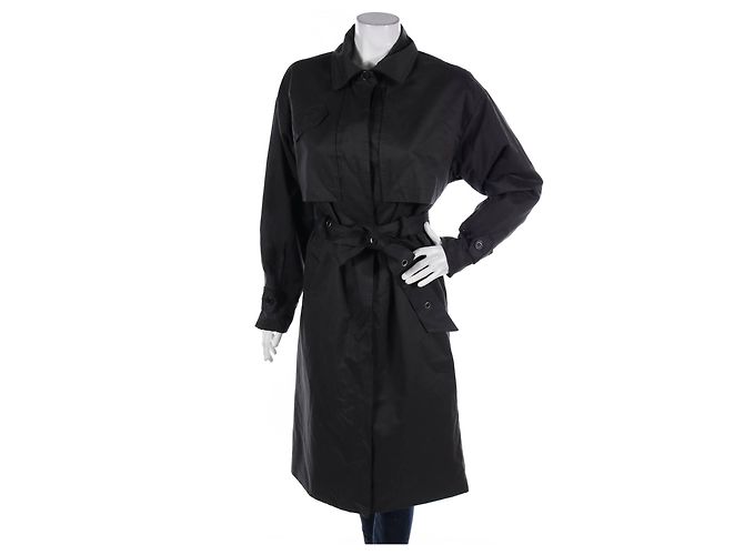 Badgley Mischka Trenchcoat Dunkelgrau Größe S Anthrazitgrau