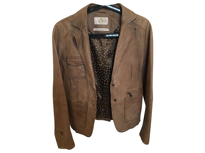 Ikks Lammfelljacke Beige