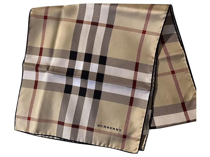 Burberry Sciarpe di seta Beige
