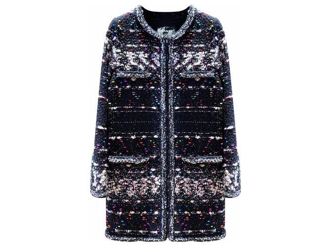 Chanel 9,5K$ sublime coat Black Tweed  ref.227313