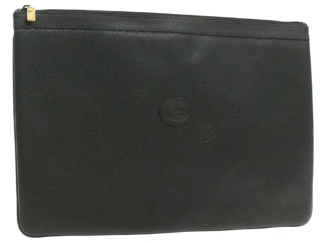 Gucci Clutch bag Black Leather  ref.227485