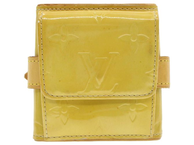 Bracelet Louis Vuitton Cuir vernis Vert  ref.227683