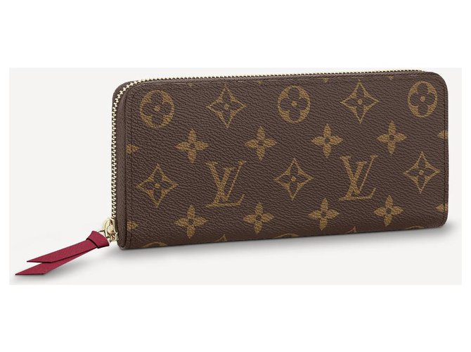 Louis Vuitton LV Clemence wallet new Brown Leather ref.227827