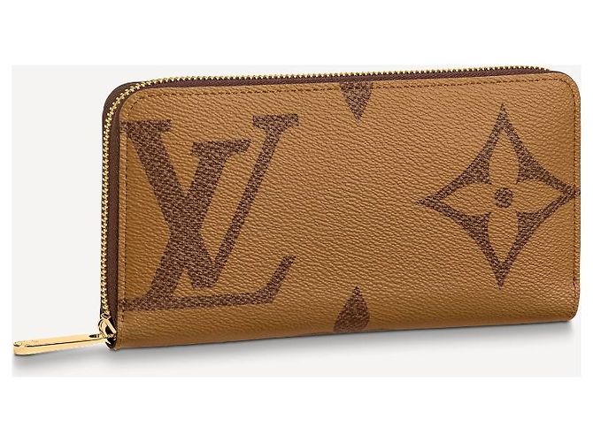 Portafoglio Louis Vuitton Monogram Giant Zippy Marrone