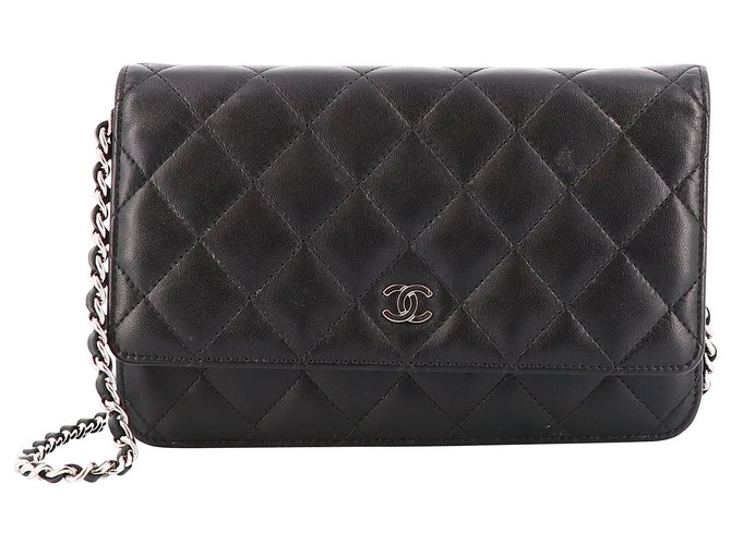 Chanel Wallet on Chain Black Leather ref.227839 - Joli Closet