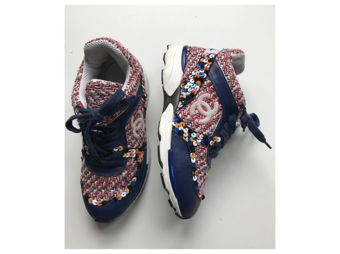 Chanel Zapatillas Tweed Runner Multicolor  ref.227909