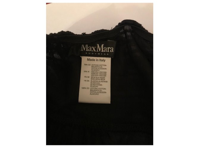 Max Mara Brown and black bustier Dark brown Silk Cotton  ref.227959