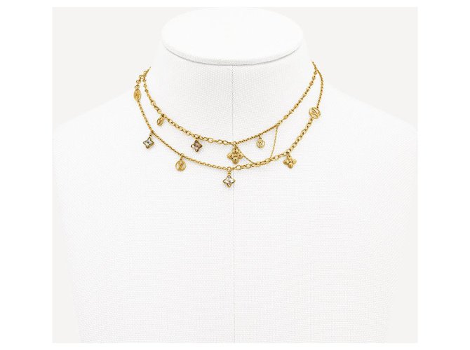 Louis Vuitton Collar LV Blooming nuevo Gold hardware Metal  ref.228021