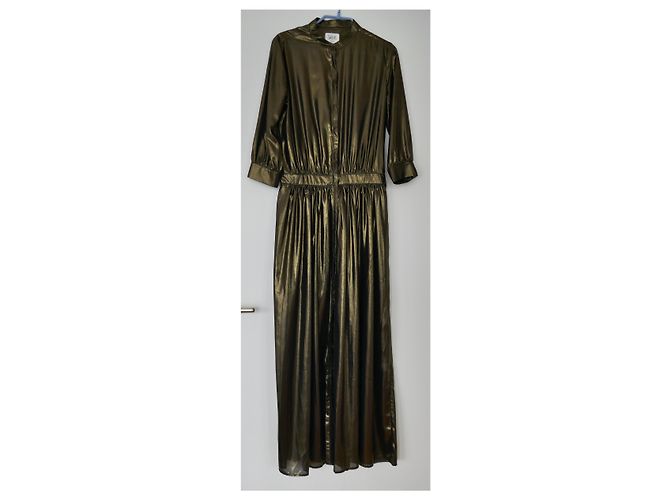 Swildens schwillt langes Kleid an Golden