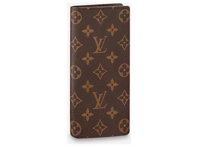Cartera Louis Vuitton Brazza Monogram Canvas Marrón Castaño