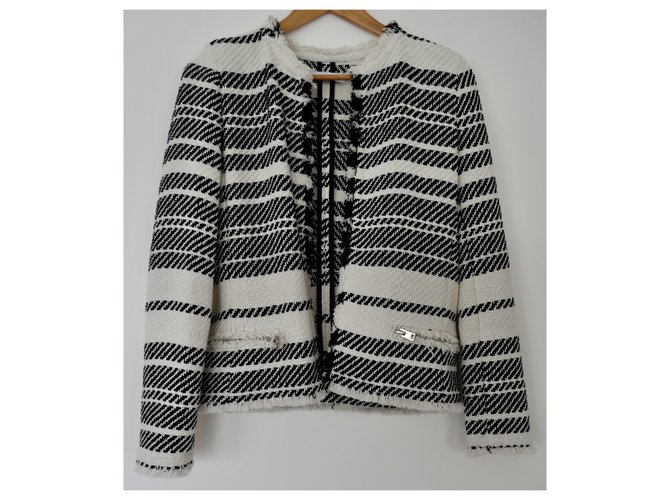 iro black and white jacket