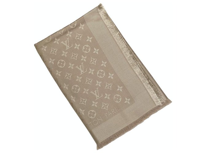 Louis Vuitton Shine Shawl Monogram Greige