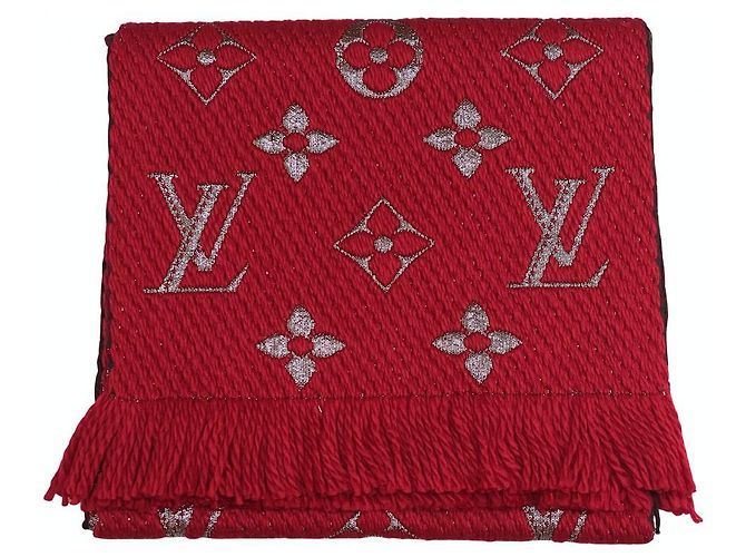 Louis Vuitton Sciarpa Logomania Shine Red Rosso Lana