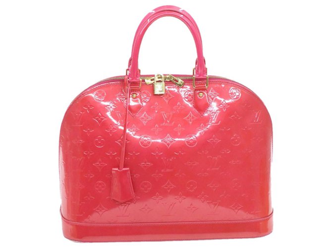 Louis Vuitton Alma Pink Patent leather  ref.228232
