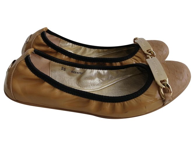 Jimmy Choo Ballet flats Brown Leather  ref.228465