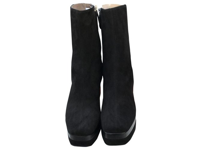 Hermès Ankle Boots Black Lambskin  ref.228548