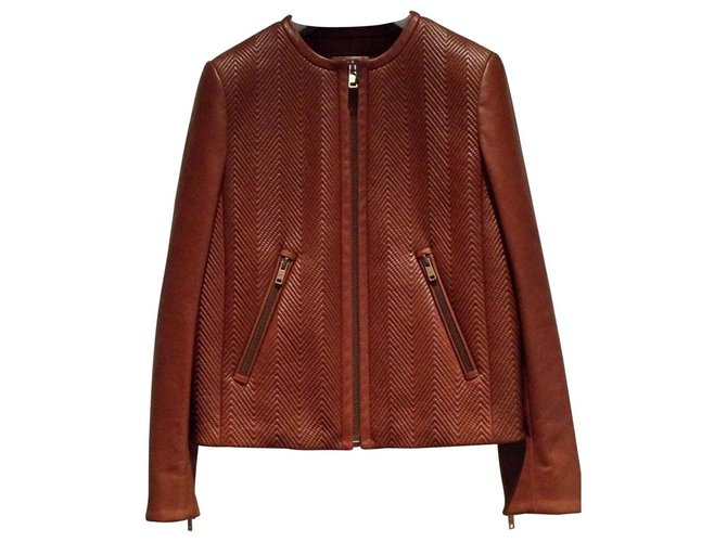 Prada Milano leather jacket new Light brown  ref.228606