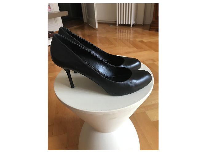 Décolleté Sergio Rossi in pelle nera Nero