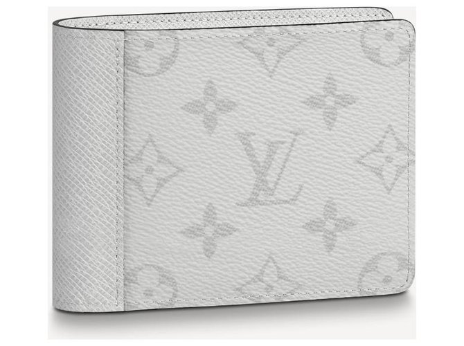 Louis Vuitton Portafoglio LV Multiple Antartica Bianco Pelle  ref.229041