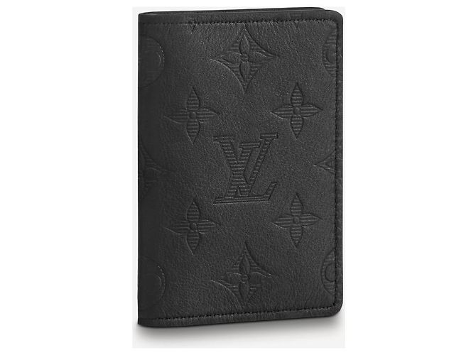 Louis Vuitton Monogram Shadow Pocket Organizer Black Leather