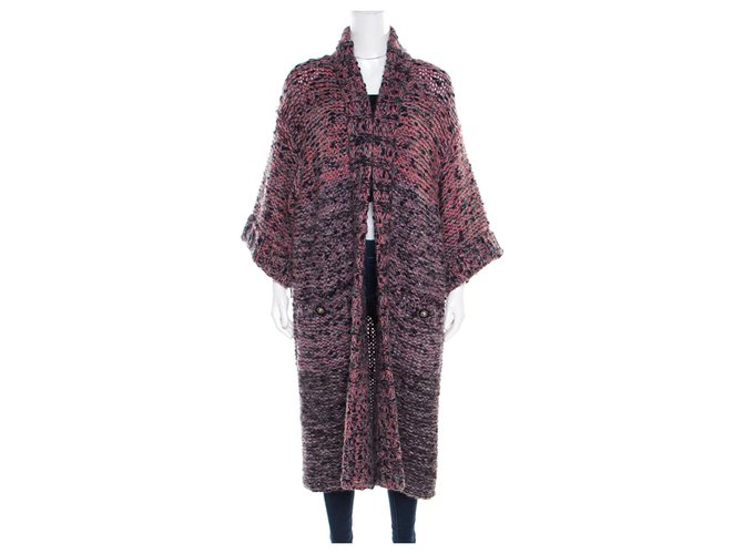 Chanel abrigo estilo cardi Multicolor Mohair  ref.229129
