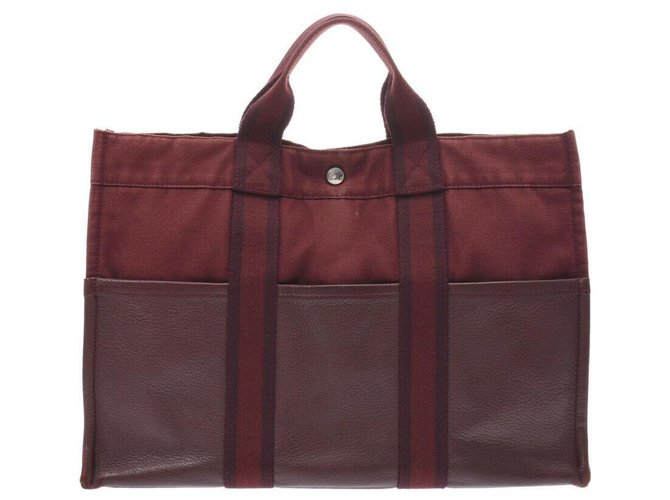 Hermès Shopper bag Brown Synthetic  ref.229204