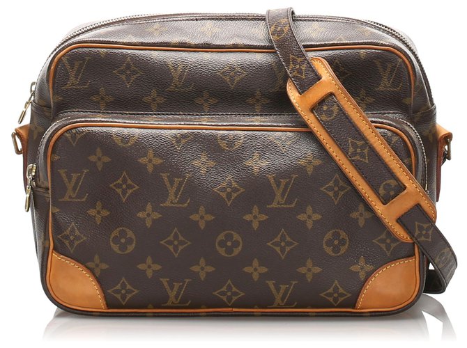 Louis Vuitton Brown Monogram Nile Leather Cloth  ref.229408