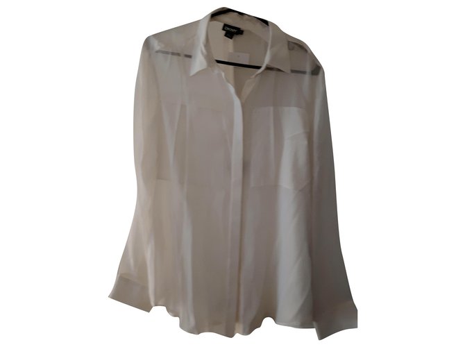 DKNY shirt in new silk White  ref.229480