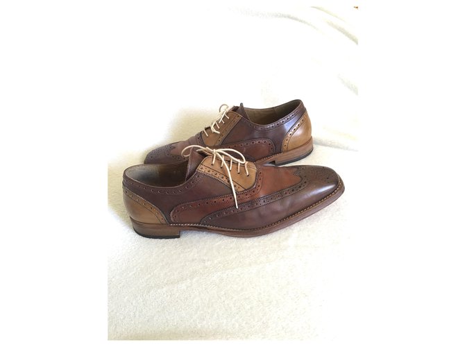 Autre Marque Derby Cuir Marron Cognac  ref.229535