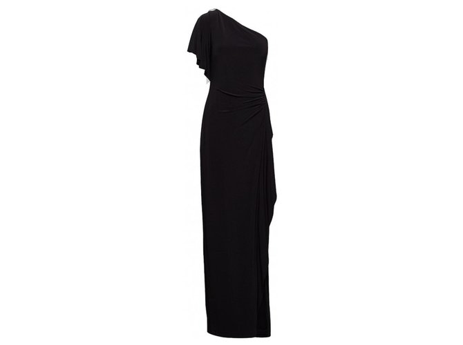 Ralph Lauren Dresses Black Polyester  ref.229576