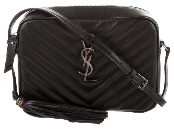 Saint Laurent Lou camera bag Preto Couro  ref.229580