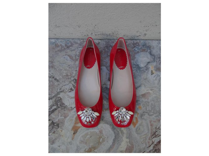 Furla Ballet flats Red Patent leather  ref.229672