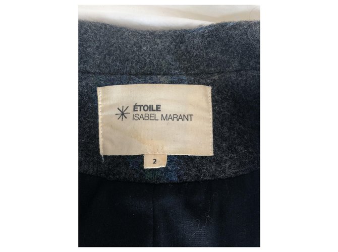 Isabel Marant Etoile Coats, Outerwear Grey Wool  ref.229791