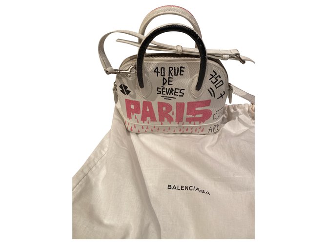 Balenciaga Handtaschen Weiß Leder  ref.229796