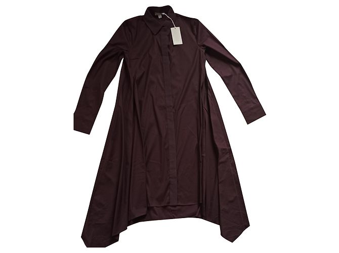 Vestido camisero asimétrico Cos Ciruela