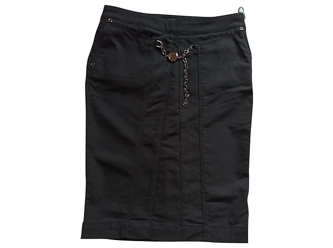 Falda lápiz negra Gucci Negro