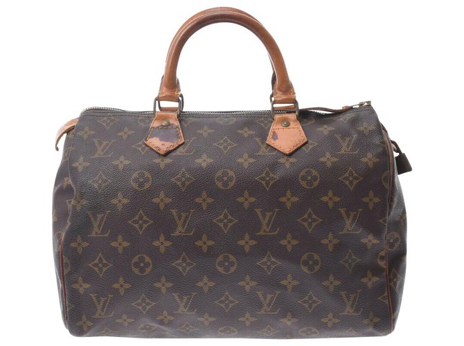 Louis Vuitton Speedy Brown Cloth  ref.229922