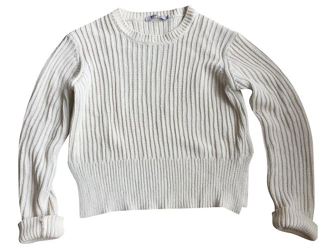 T By Alexander Wang T von Alexander Wang verkürzter Pullover Roh