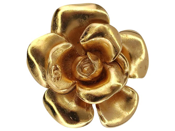 Chanel CAMÉLIA Gold hardware Aço  ref.229968