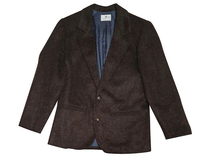 Etienne Aigner wool mohair blazer brown