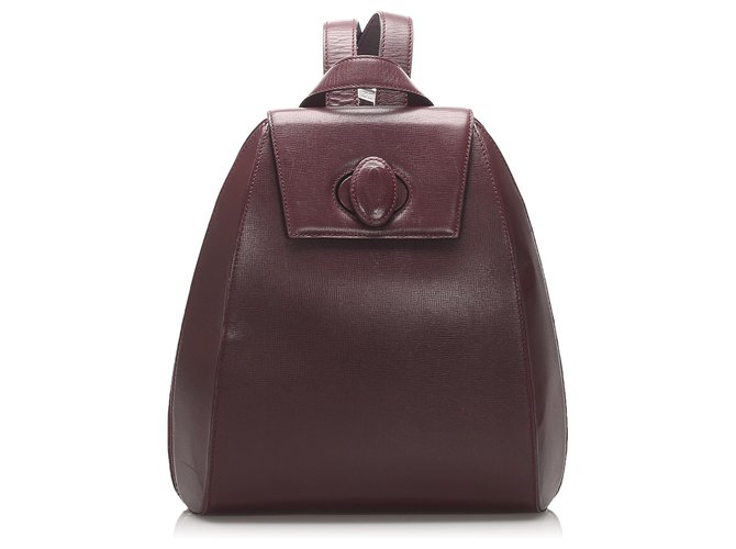 cartier leather backpack