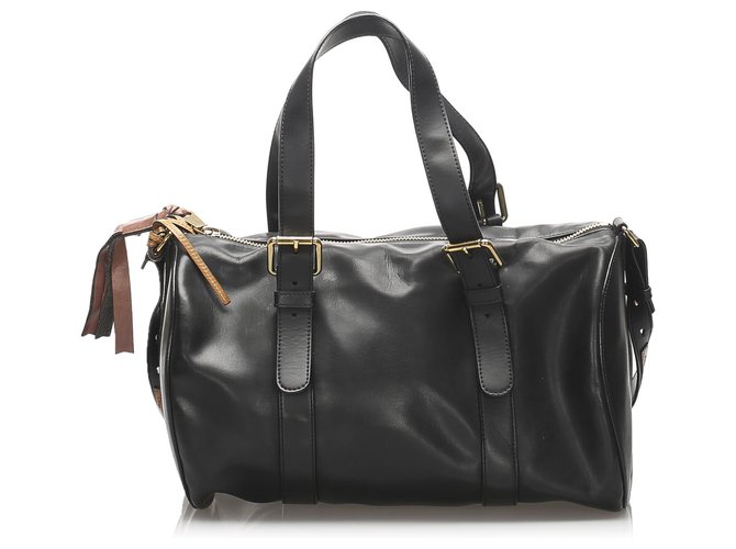 Chloé Chloe Black Sam Leather Satchel Pony-style calfskin  ref.230051