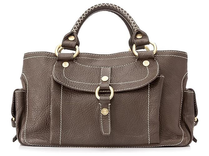 Céline Borsa in pelle Boogie marrone Celine