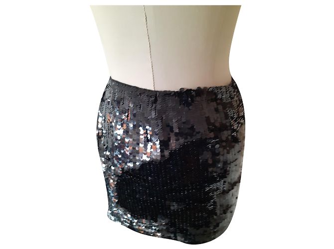 Stella Forest Pailletten Partyrock Schwarz Gold hardware